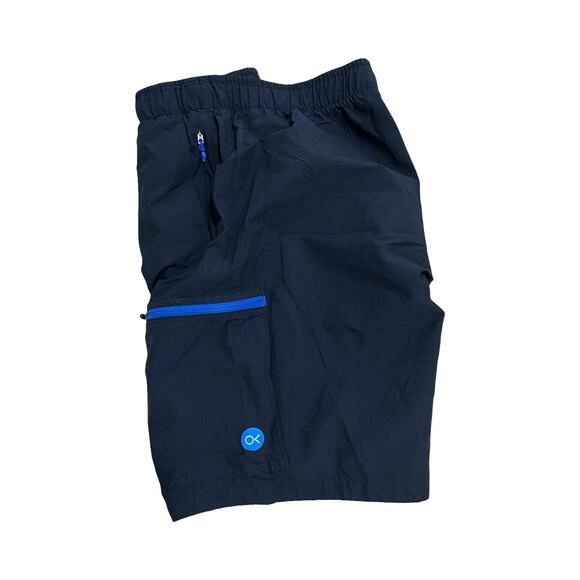 Outerknown Mens 8" Adventure Hybrid Unlined Shorts Size L Black Fishing Hiking - Picture 3 of 7